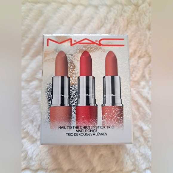 MAC Cosmetics Hail to the Chic Lipstick Trio - Nude, Red, Pink 3-pc Set - Picture 8 of 10